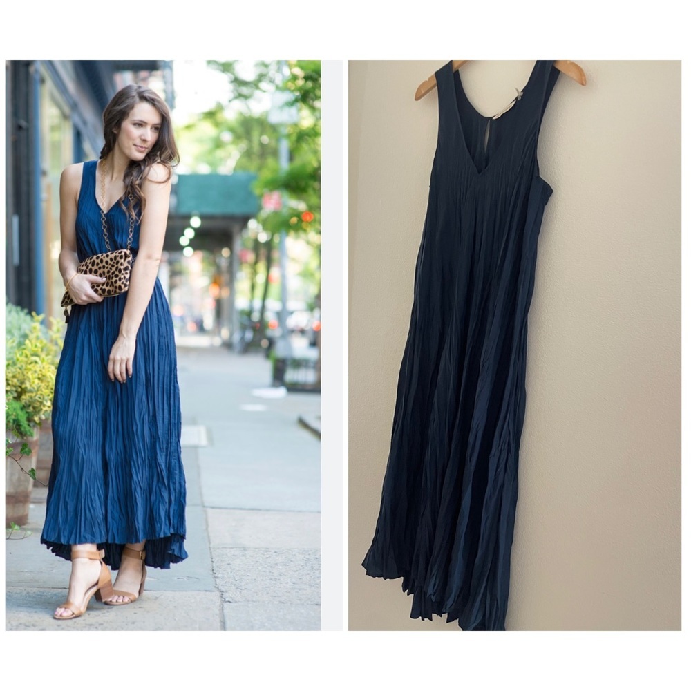 Soft Surroundings Navy Maxi Dress